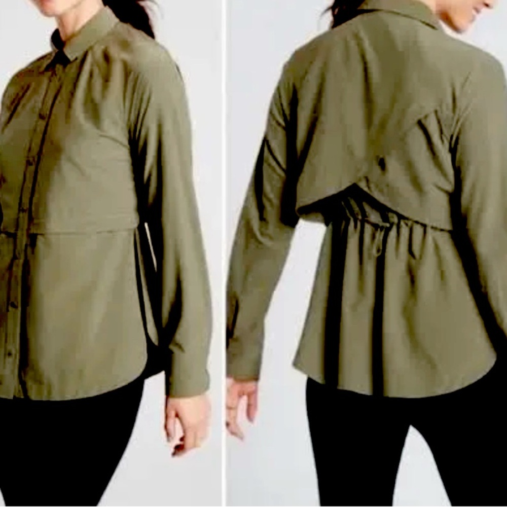 Athleta Northstar Snap Button Hiking Shirt